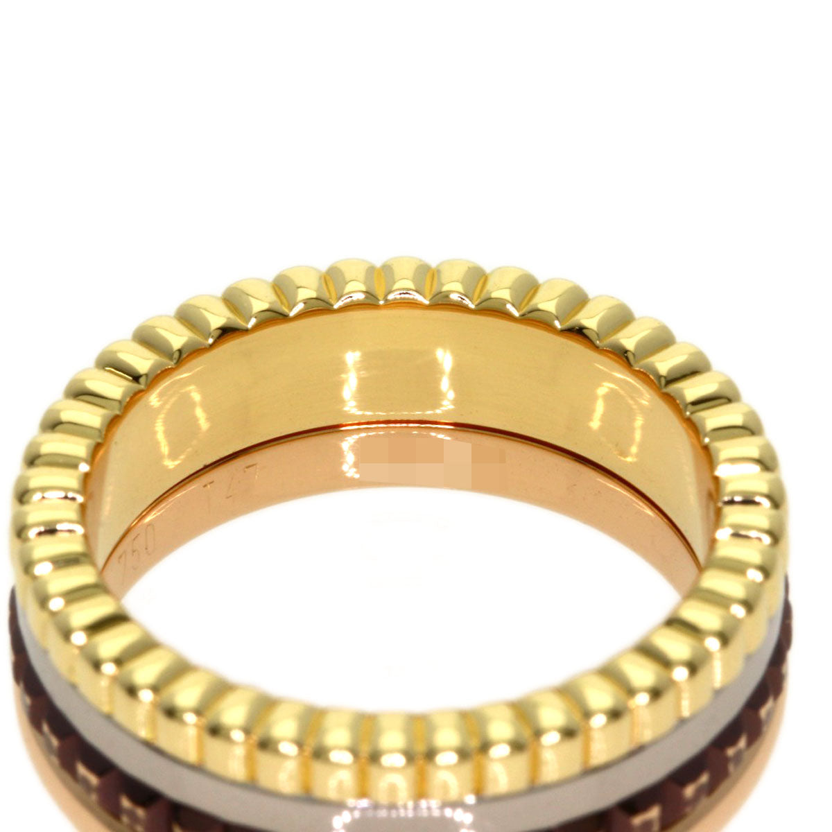 Boucheron Quatre Classic #47 Ring K18 Yellow Gold 18K Pink GoldLadies [Used]