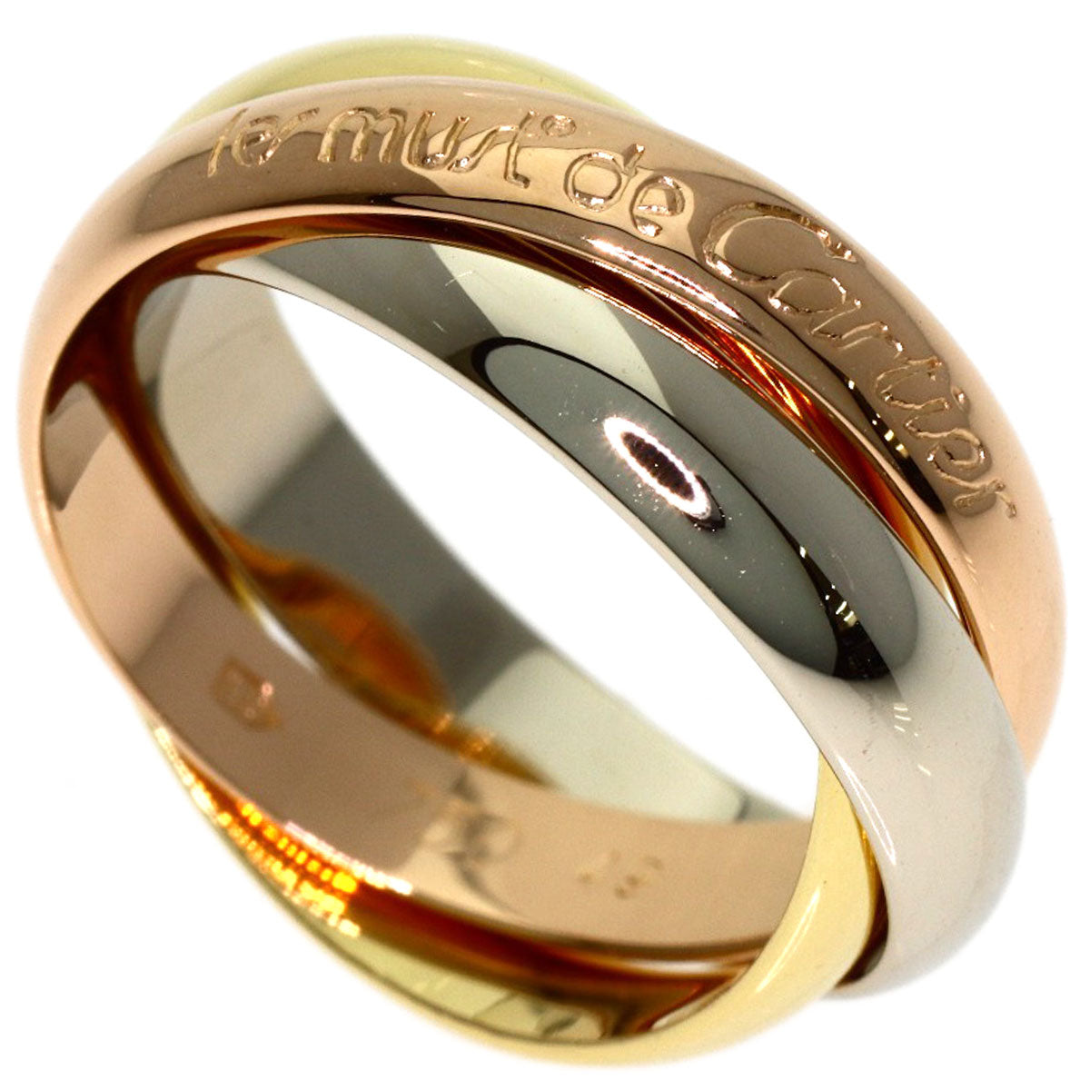 CARTIER Trinity #49 Ring K18 Yellow Gold K18 White GoldLadies [Used]
