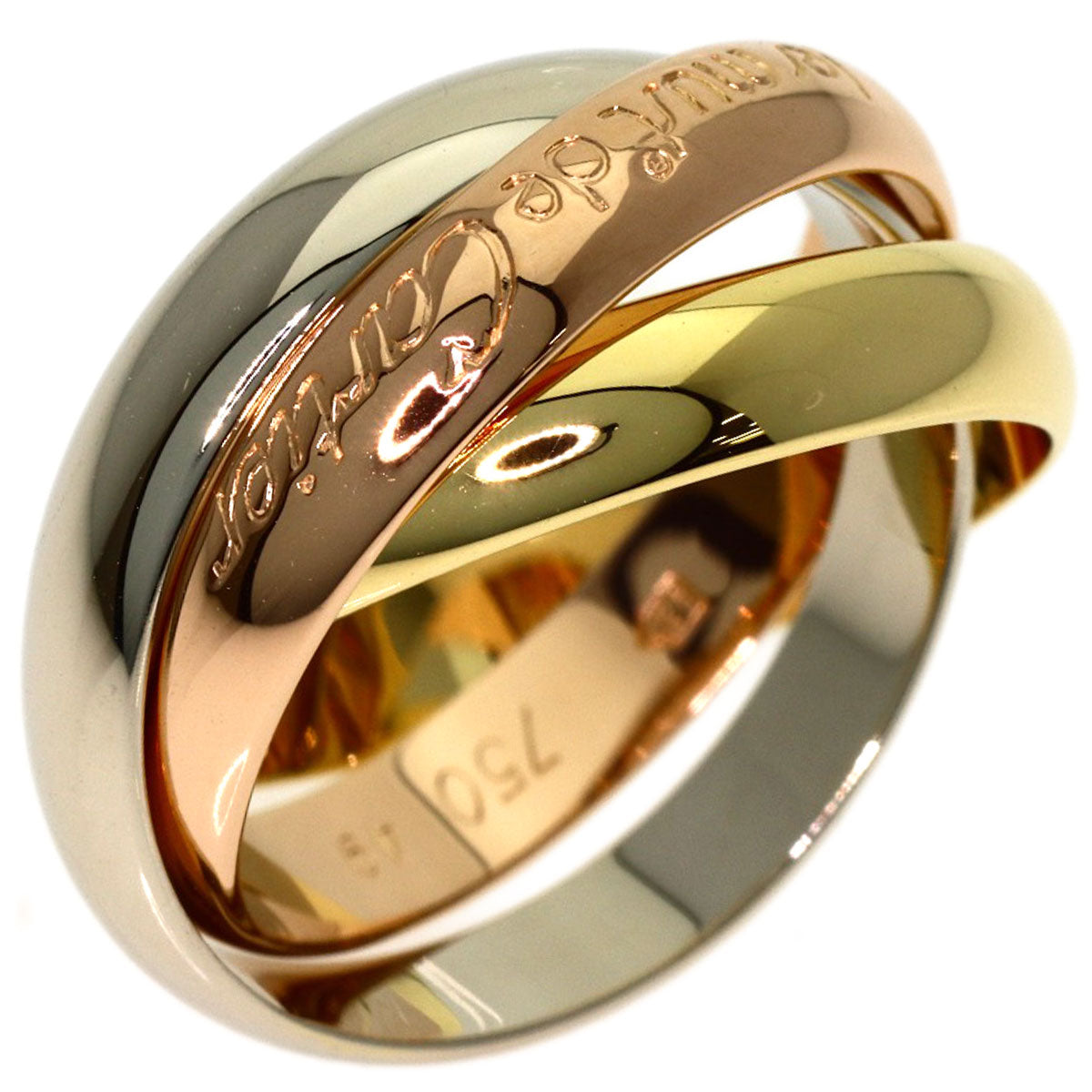 CARTIER Trinity #49 Ring K18 Yellow Gold K18 White GoldLadies [Used]
