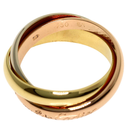 CARTIER Trinity #51 Ring K18 Yellow Gold K18 White GoldLadies [Used]