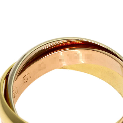 CARTIER Trinity #51 Ring K18 Yellow Gold K18 White GoldLadies [Used]