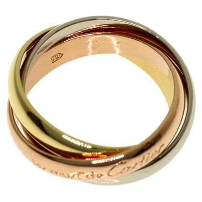 CARTIER Trinity #50 Ring K18 Yellow Gold K18 White GoldLadies [Used]