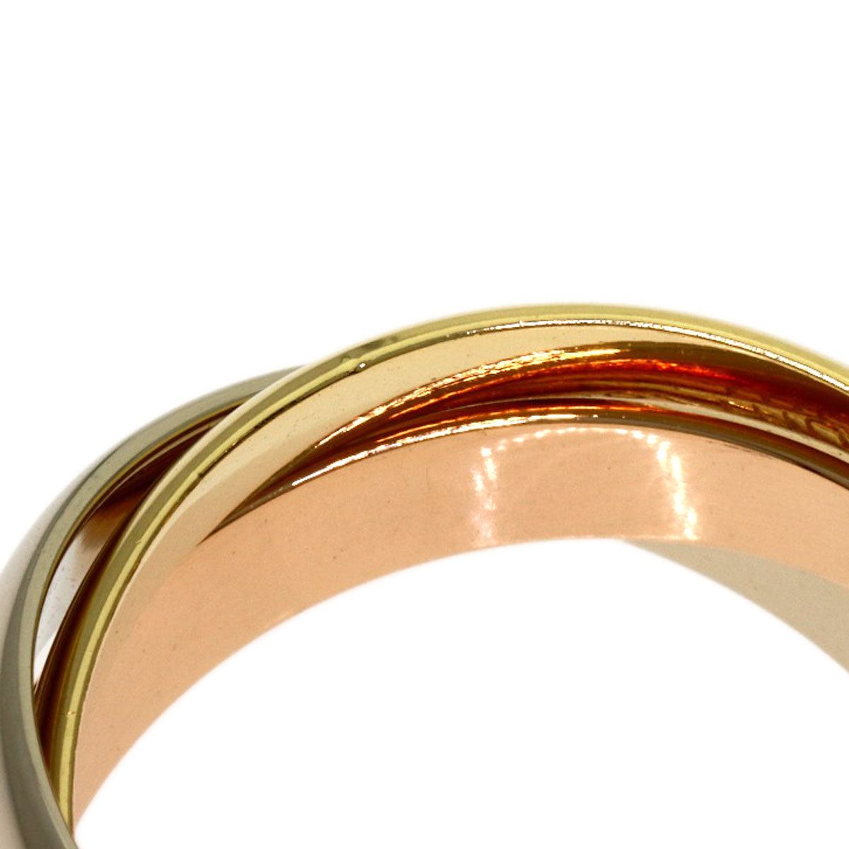 CARTIER Trinity #50 Ring K18 Yellow Gold K18 White GoldLadies [Used]
