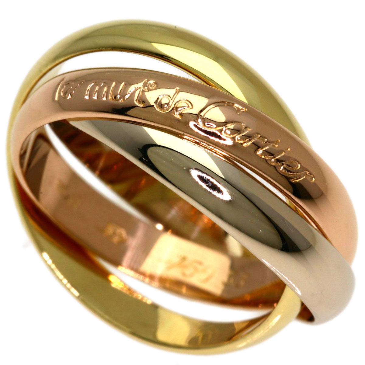 CARTIER Trinity #53 Ring K18 Yellow Gold K18 White GoldLadies [Used]