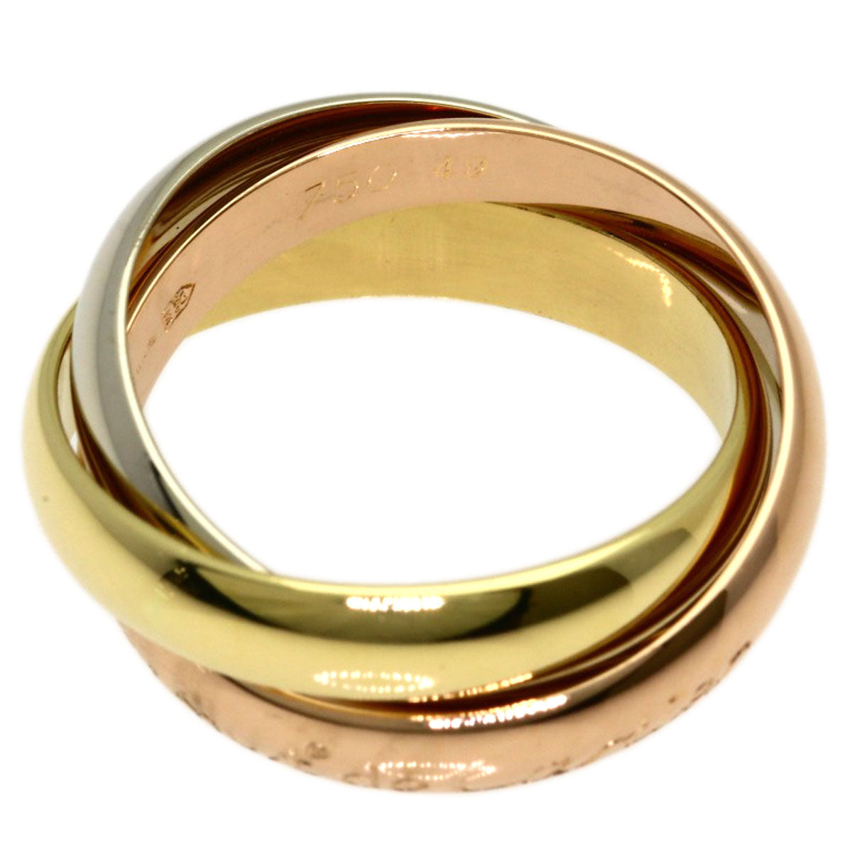 CARTIER Trinity #49 Ring K18 Yellow Gold K18 White GoldLadies [Used]