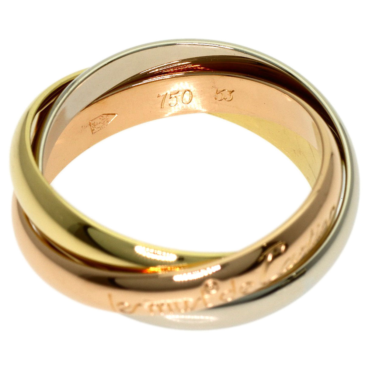 CARTIER Trinity #53 Ring K18 Yellow Gold K18 White GoldLadies [Used]