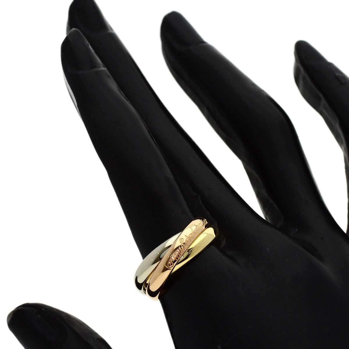 CARTIER Trinity #53 Ring K18 Yellow Gold K18 White GoldLadies [Used]