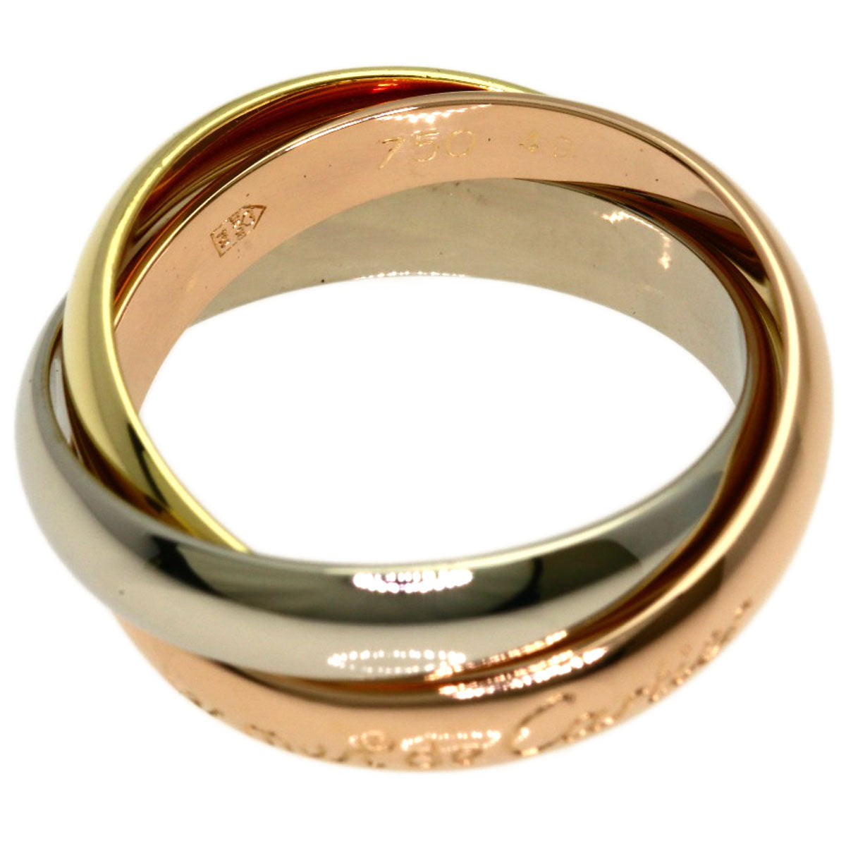 CARTIER Trinity #49 Ring K18 Yellow Gold K18 White GoldLadies [Used]