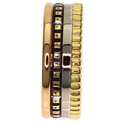 Boucheron Quatre Classic Small #50 Ring K18 Yellow Gold K18 White GoldLadies [Used]