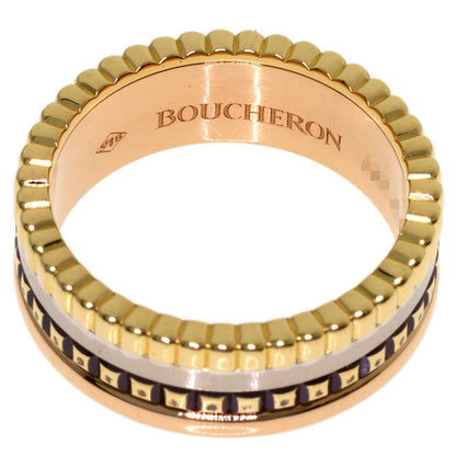 Boucheron Quatre Classic Small #50 Ring K18 Yellow Gold K18 White GoldLadies [Used]