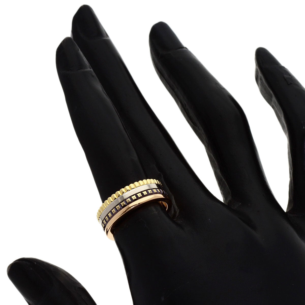 Boucheron Quatre Classic Small #50 Ring K18 Yellow Gold K18 White GoldLadies [Used]