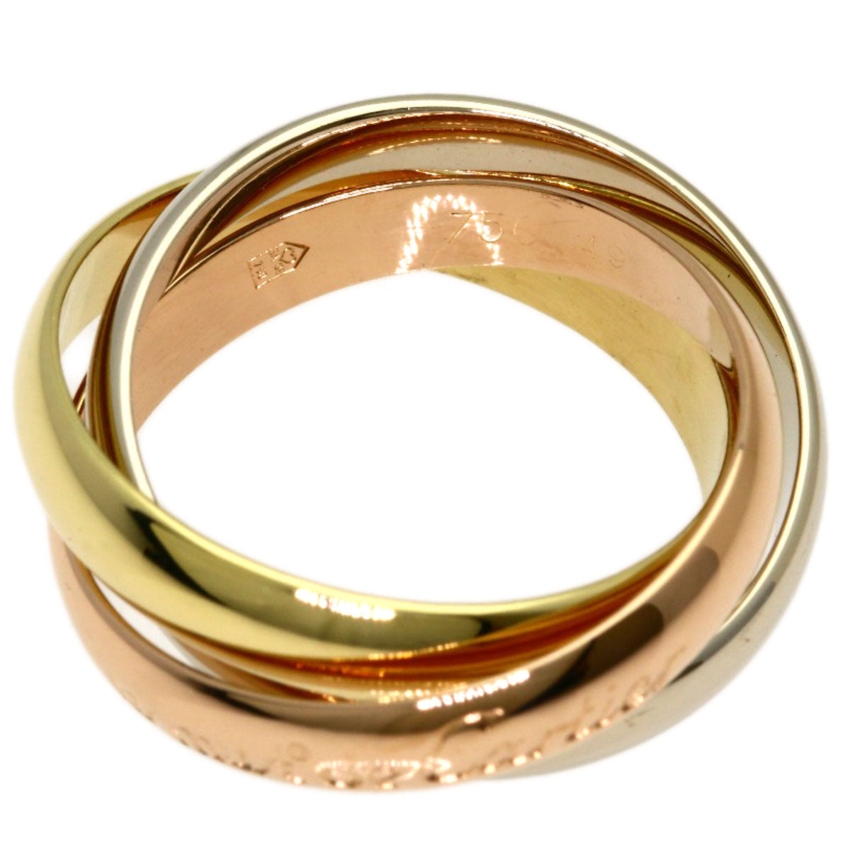CARTIER Trinity #49 Ring K18 Yellow Gold K18 White GoldLadies [Used]
