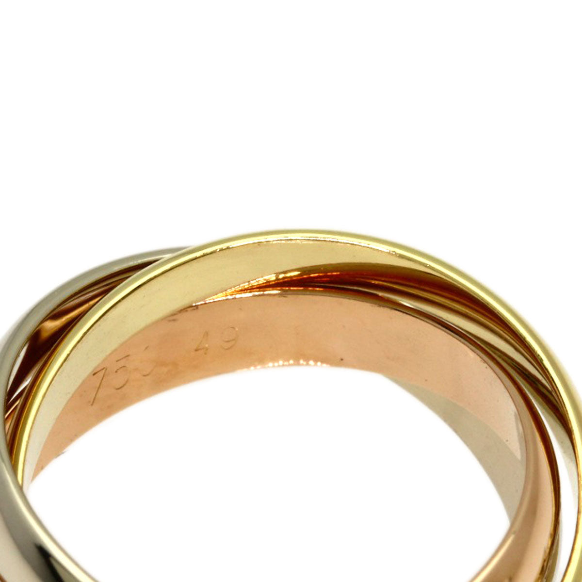 CARTIER Trinity #49 Ring K18 Yellow Gold K18 White GoldLadies [Used]