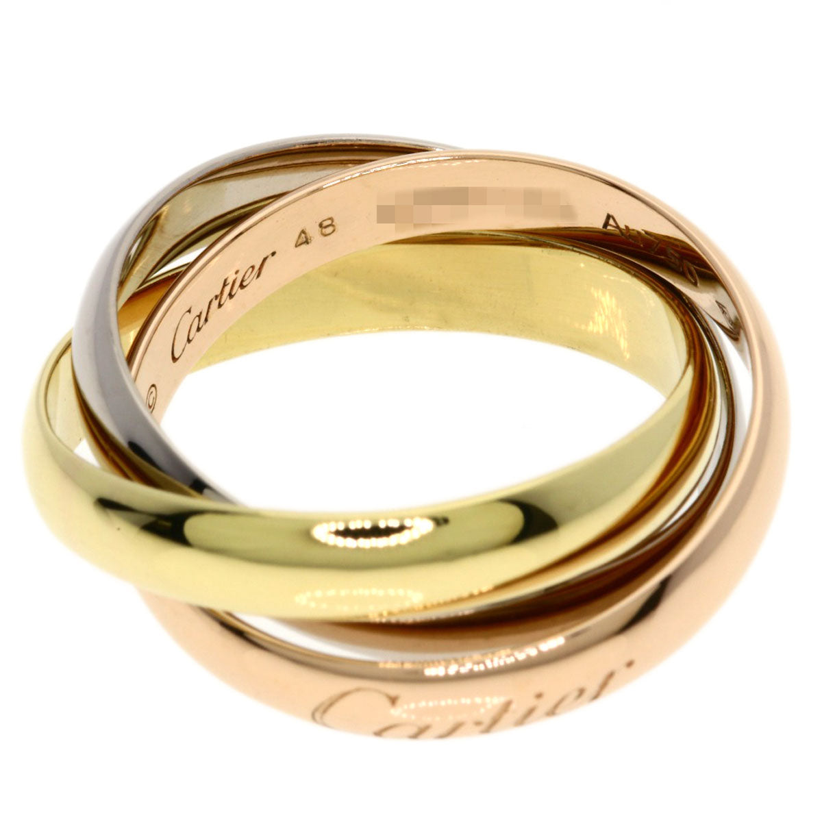 CARTIER Trinity Classic Current Model #48 Ring K18 Yellow Gold 18K Pink GoldLadies [Used]