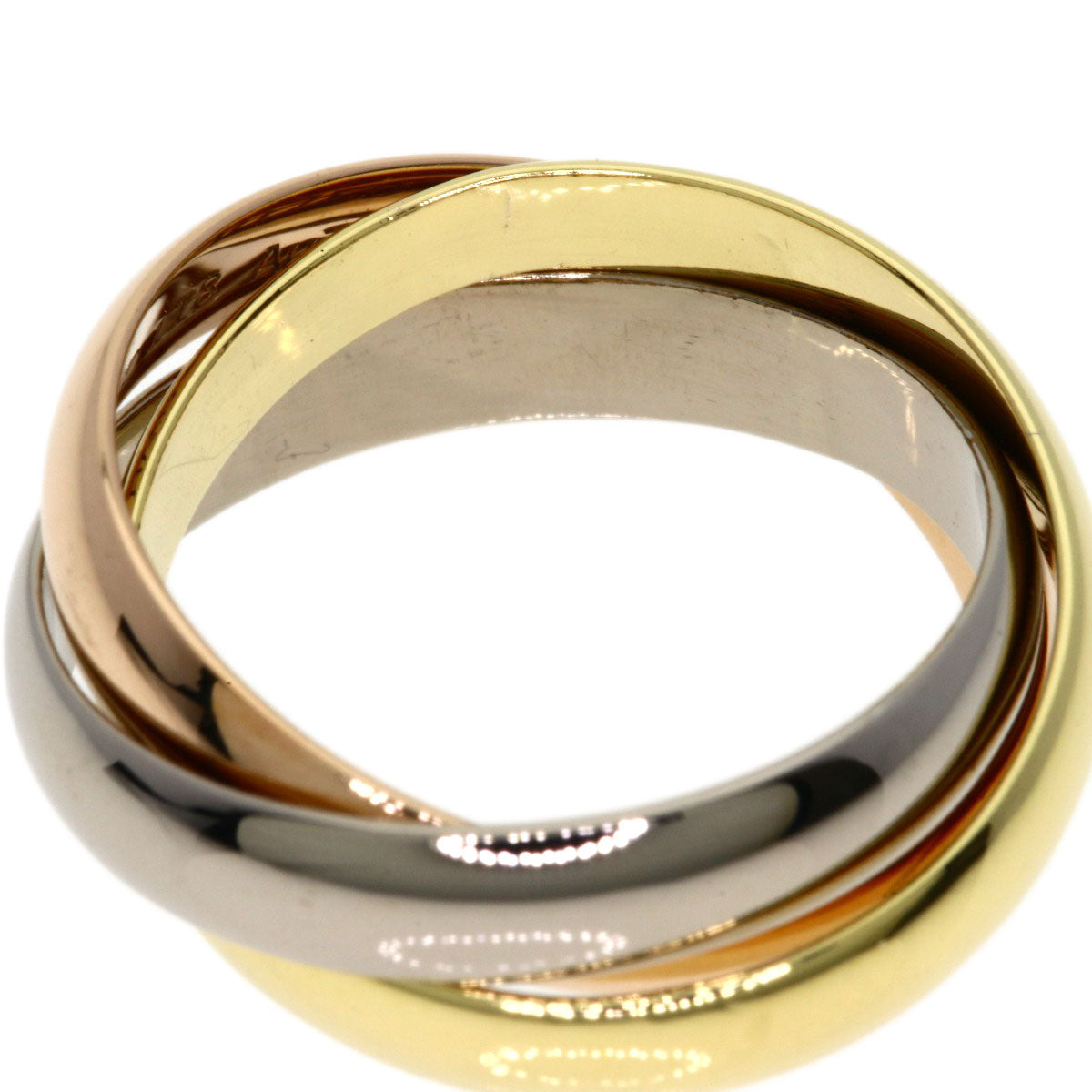 CARTIER Trinity Classic Current Model #48 Ring K18 Yellow Gold 18K Pink GoldLadies [Used]
