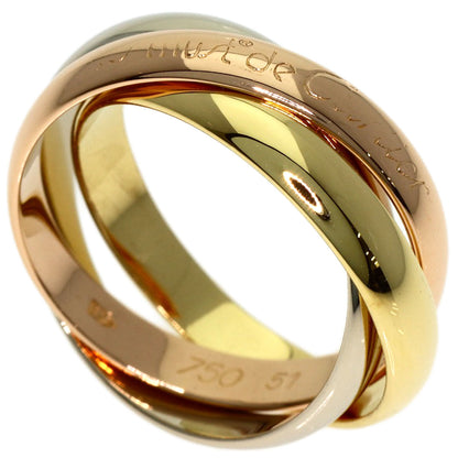 CARTIER Trinity #51 Ring K18 Yellow Gold K18 White GoldLadies [Used]