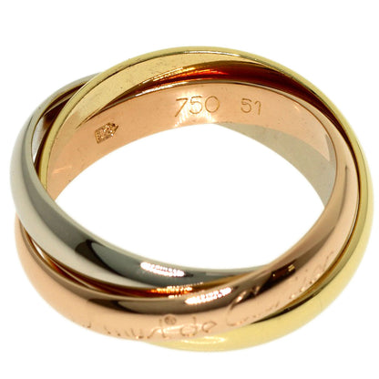 CARTIER Trinity #51 Ring K18 Yellow Gold K18 White GoldLadies [Used]