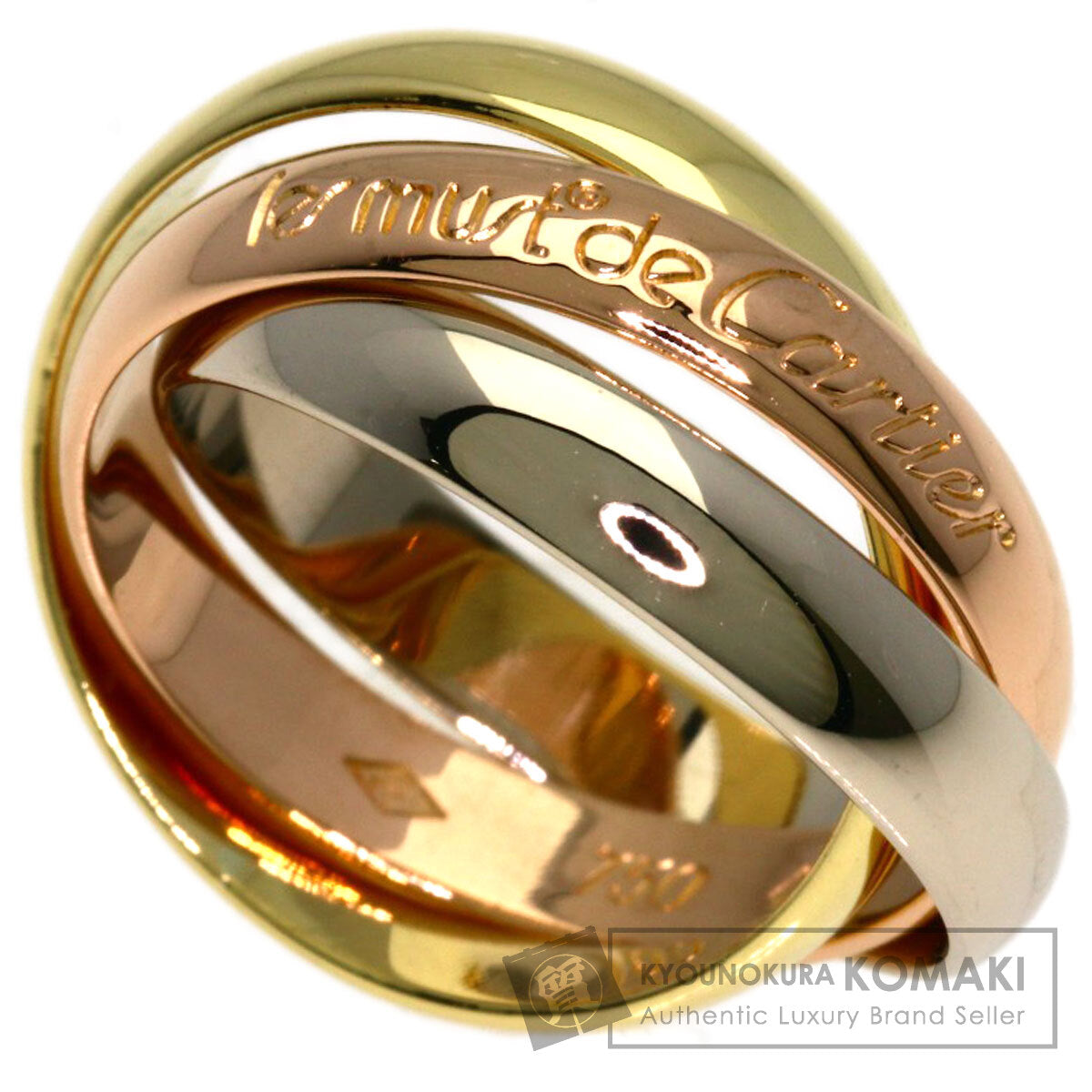 CARTIER Trinity #48 Ring K18 Yellow Gold K18 White GoldLadies [Used]