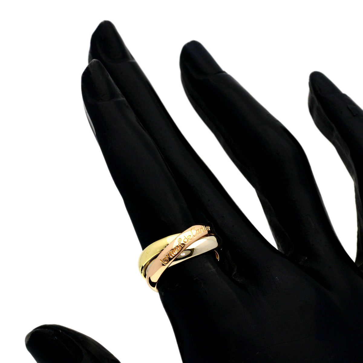 CARTIER Trinity #48 Ring K18 Yellow Gold K18 White GoldLadies [Used]
