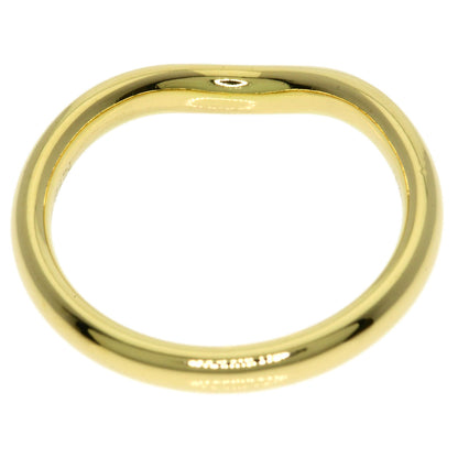 TIFFANY&Co. Curved band Diamond Ring K18 Yellow Gold Ladies [Used]