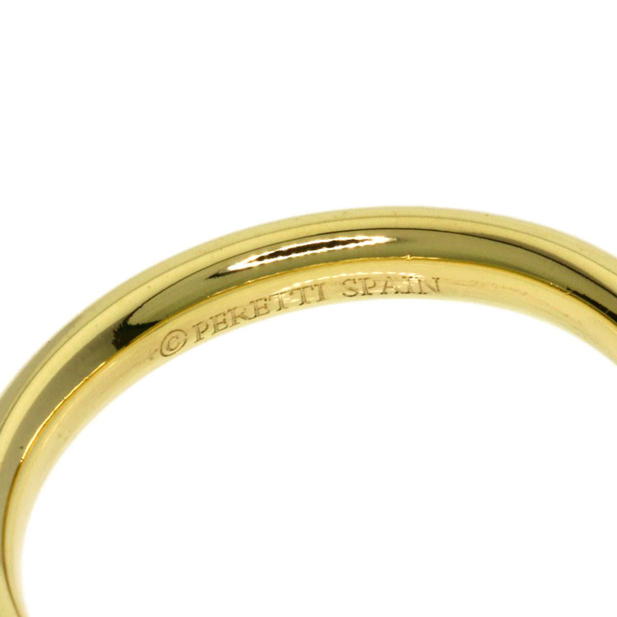 TIFFANY&Co. Curved band Diamond Ring K18 Yellow Gold Ladies [Used]