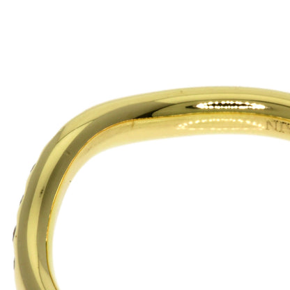 TIFFANY&Co. Curved band Diamond Ring K18 Yellow Gold Ladies [Used]