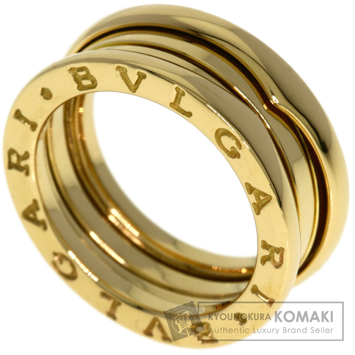BVLGARI B.zero1 2 band #54 Ring K18 Yellow Gold Ladies [Used]