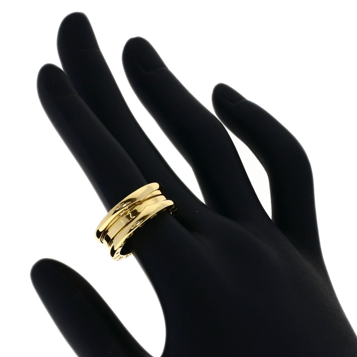 BVLGARI B.zero1 2 band #54 Ring K18 Yellow Gold Ladies [Used]