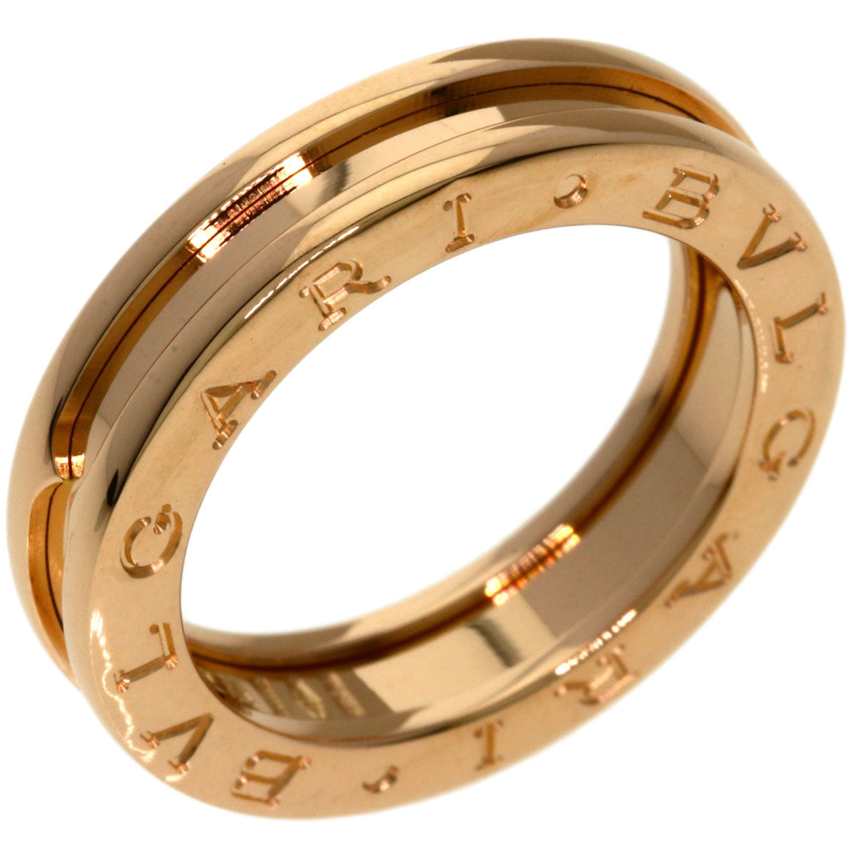 BVLGARI B.zero1 1 band #51 Ring K18 Pink Gold Ladies [Used]