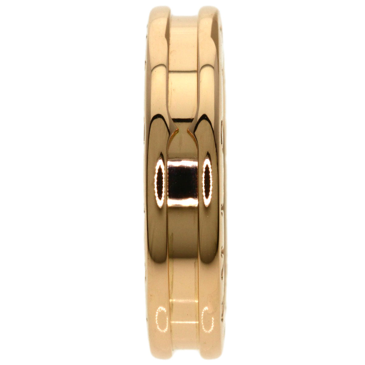 BVLGARI B.zero1 1 band #51 Ring K18 Pink Gold Ladies [Used]