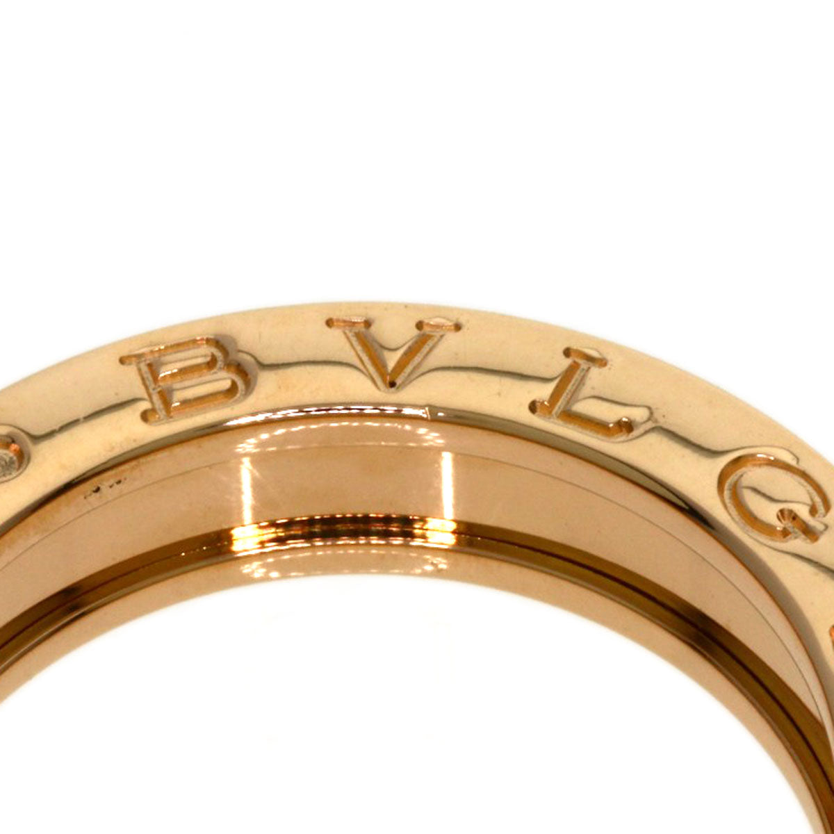 BVLGARI B.zero1 1 band #51 Ring K18 Pink Gold Ladies [Used]
