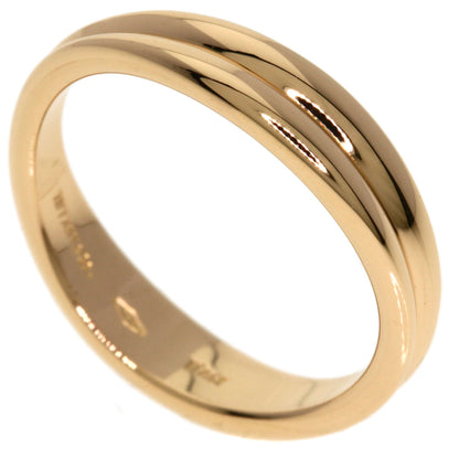 TIFFANY&Co. Double wave Ring K18 Pink Gold Ladies [Used]