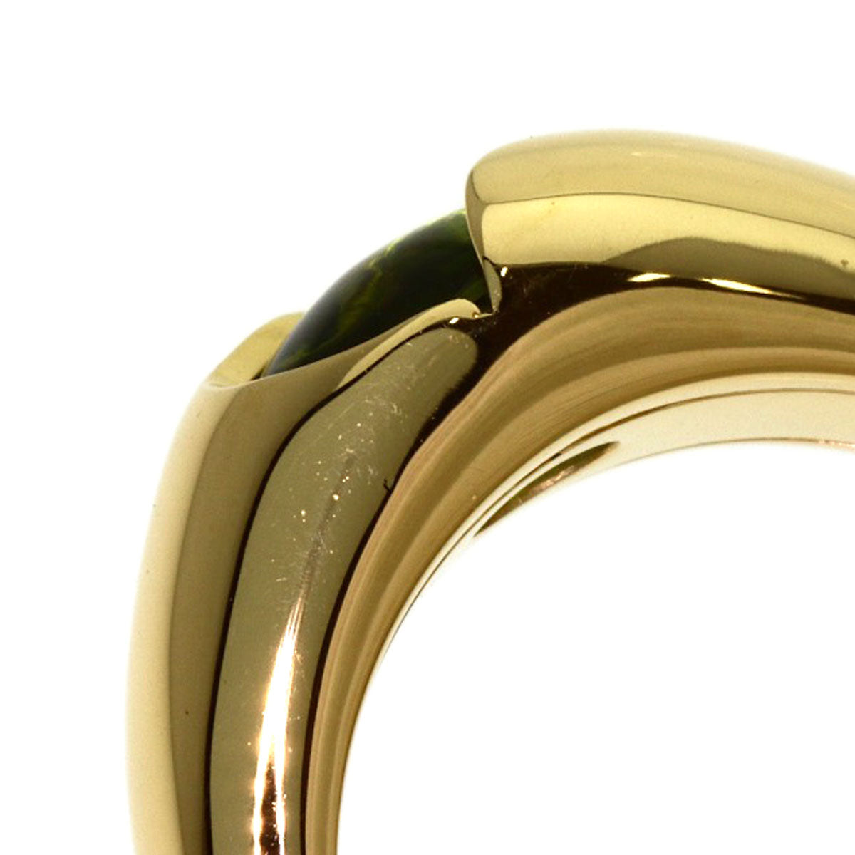 Chaumet Varg Peridot Ring K18 Yellow Gold Ladies [Used]