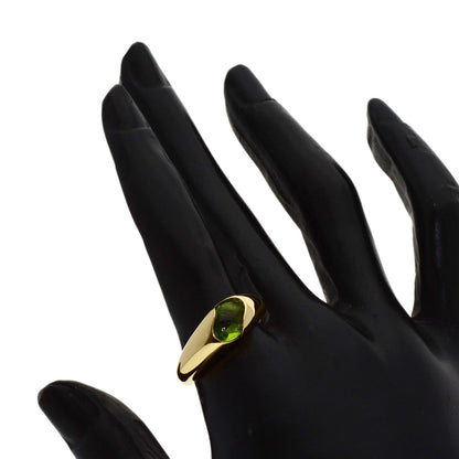 Chaumet Varg Peridot Ring K18 Yellow Gold Ladies [Used]