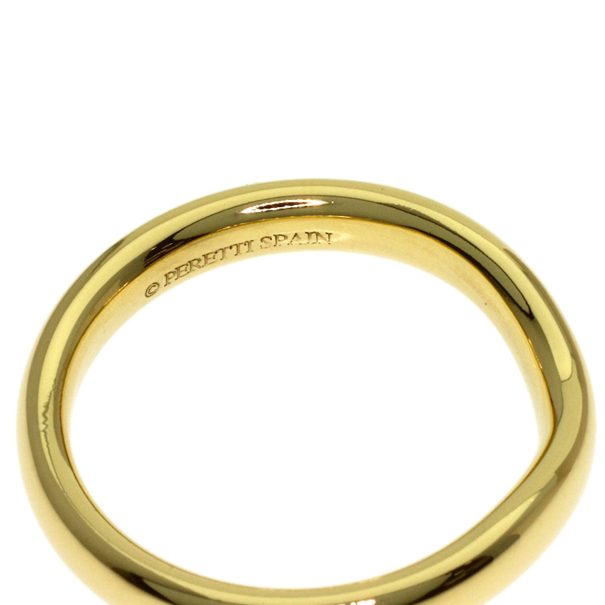 TIFFANY&Co. Curved band Ring K18 Yellow Gold Ladies [Used]