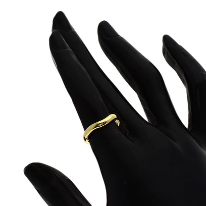 TIFFANY&Co. Curved band Ring K18 Yellow Gold Ladies [Used]