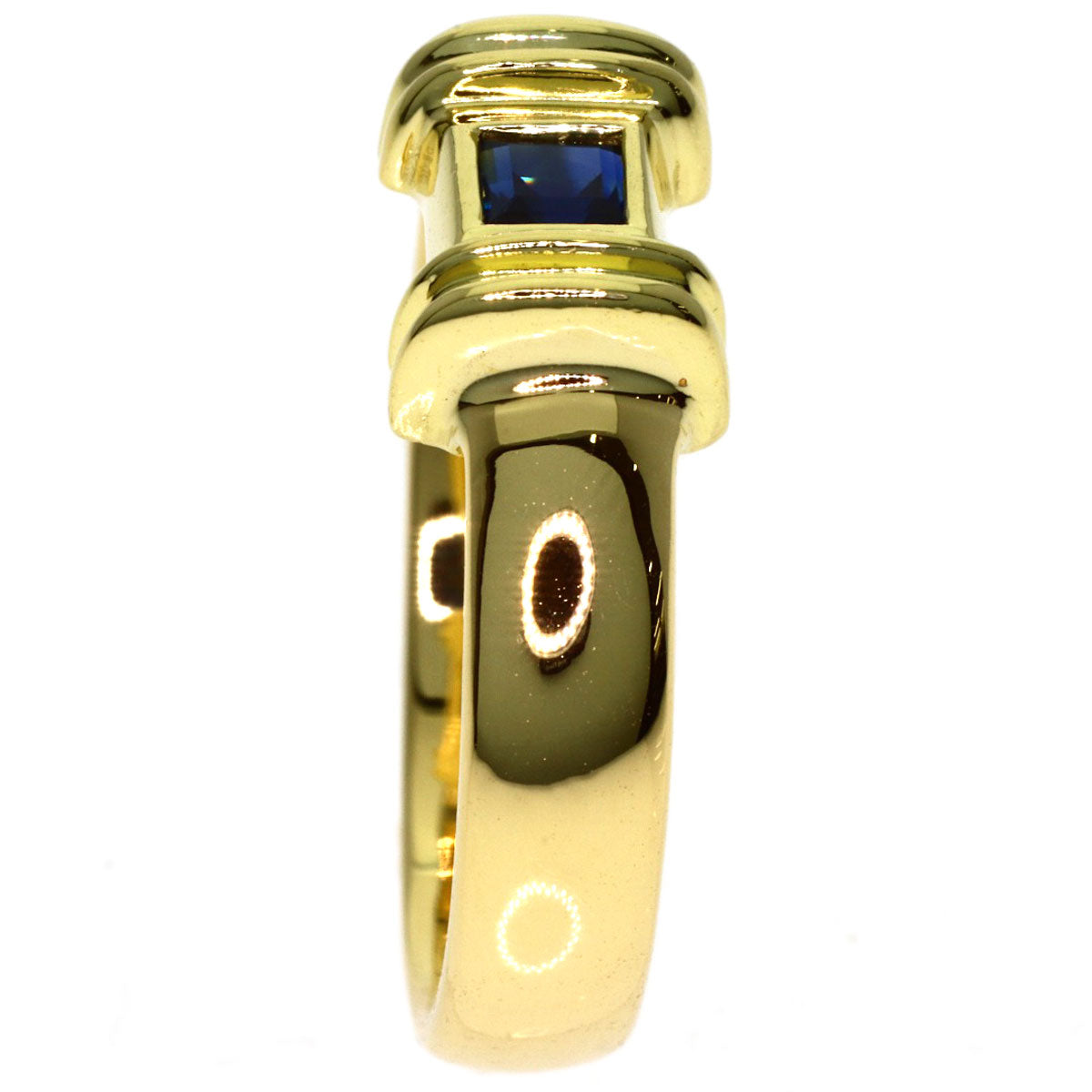 TIFFANY&Co. Stacking sapphire Ring K18 Yellow Gold Ladies [Used]