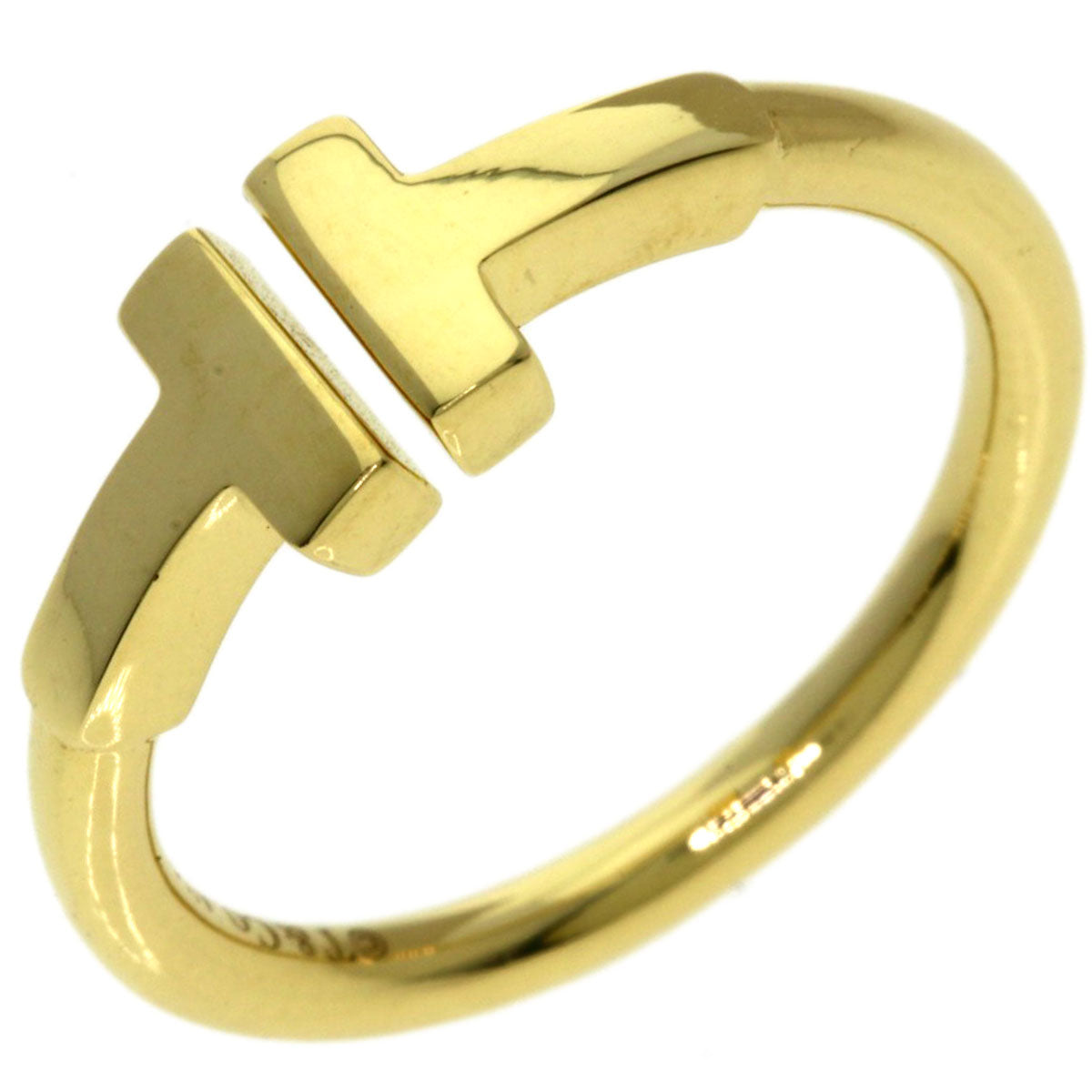 TIFFANY&Co. TWire Ring K18 Yellow Gold Ladies [Used]