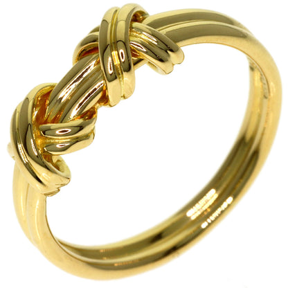 TIFFANY&Co. Double signature Ring K18 Yellow Gold Ladies [Used]