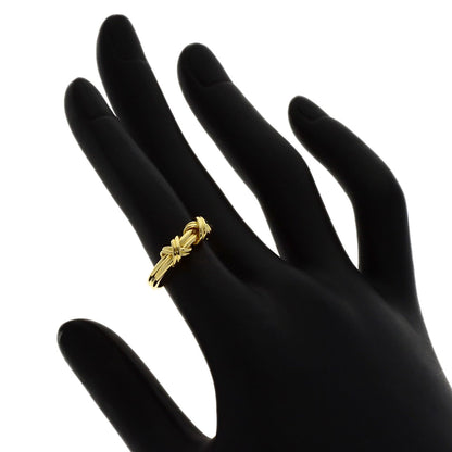 TIFFANY&Co. Double signature Ring K18 Yellow Gold Ladies [Used]