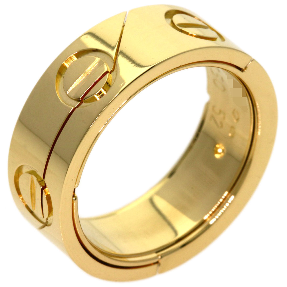 CARTIER Love Ring Astro 1999 Limited Edition #52 Ring K18 Yellow Gold Ladies [Used]