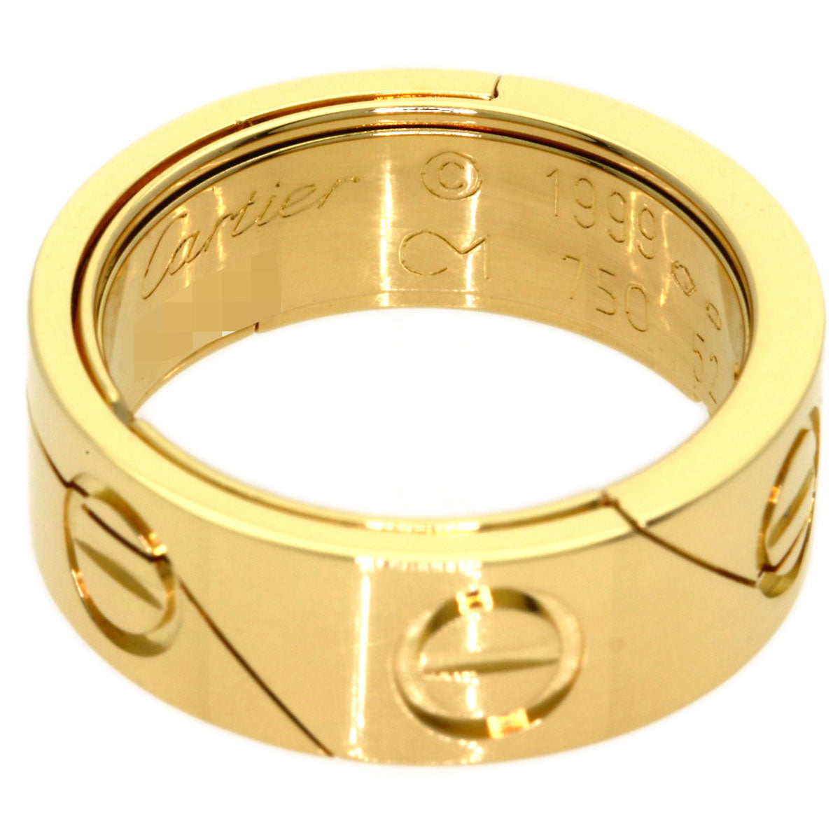 CARTIER Love Ring Astro 1999 Limited Edition #52 Ring K18 Yellow Gold Ladies [Used]
