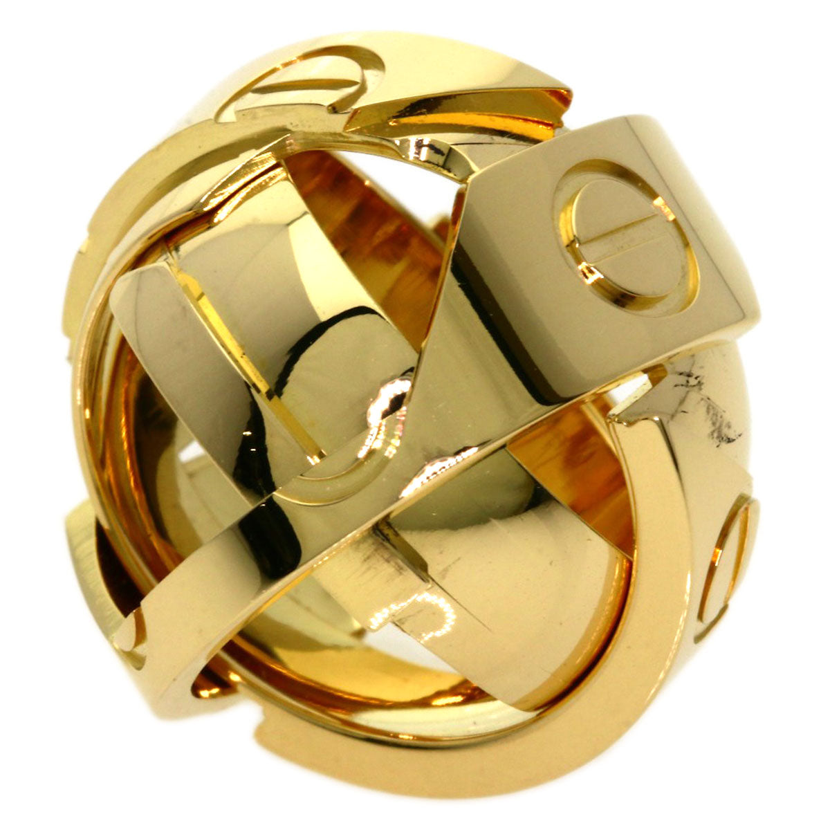 CARTIER Love Ring Astro 1999 Limited Edition #52 Ring K18 Yellow Gold Ladies [Used]