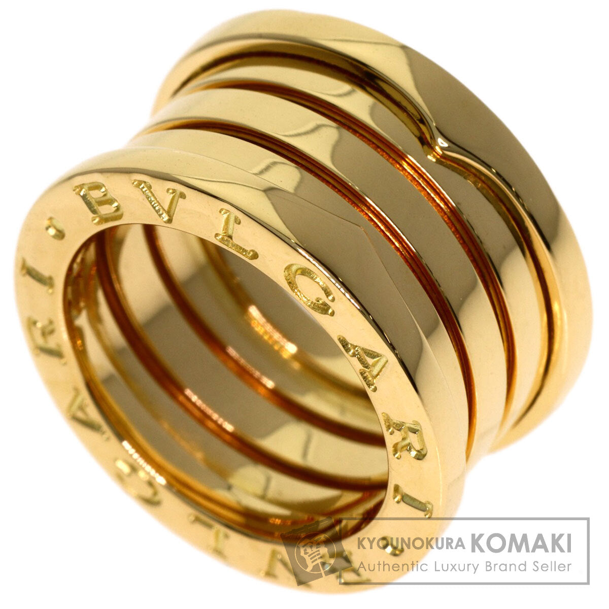 BVLGARI B.zero1 4-band #45 Ring K18 Yellow Gold Ladies [Used]
