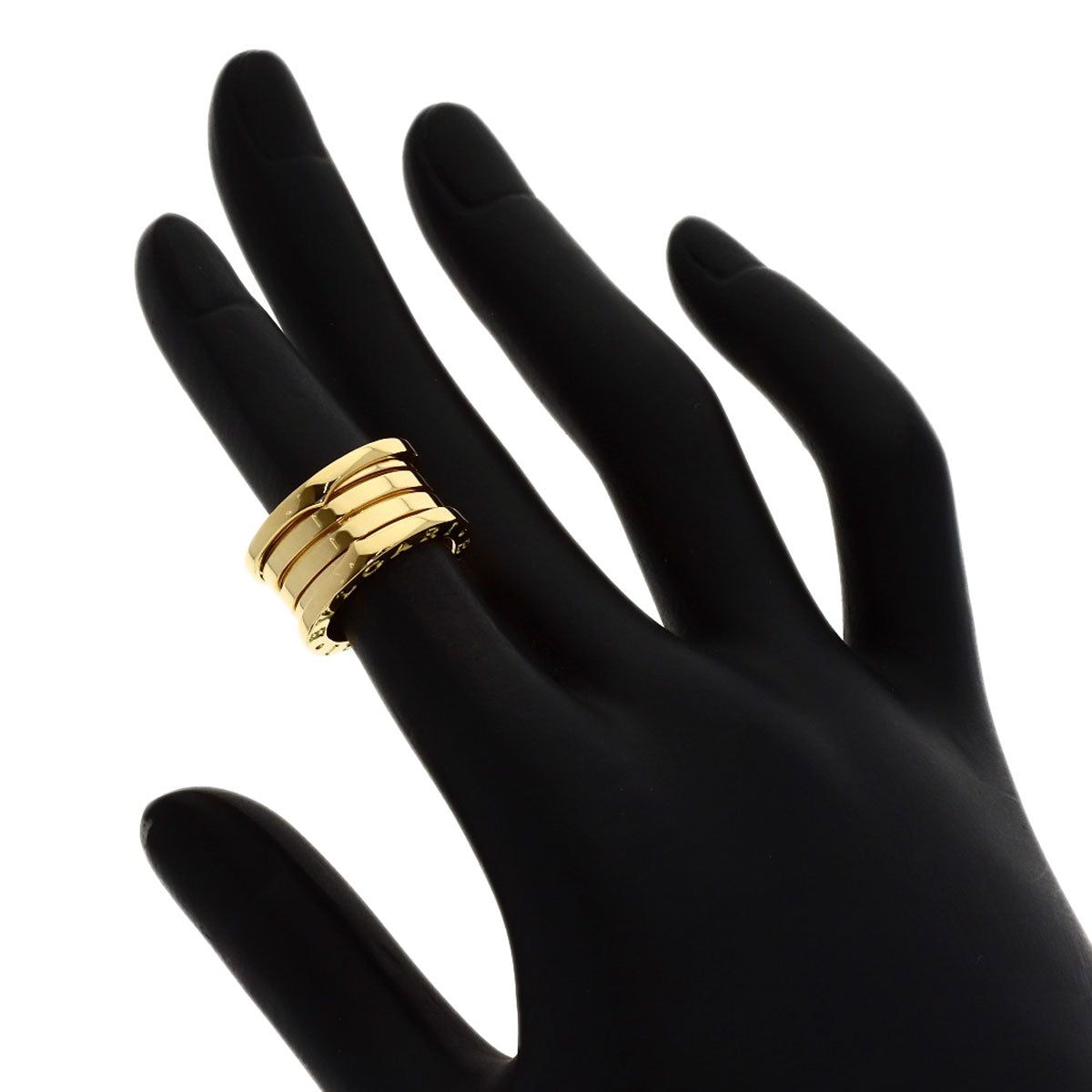 BVLGARI B.zero1 4-band #45 Ring K18 Yellow Gold Ladies [Used]