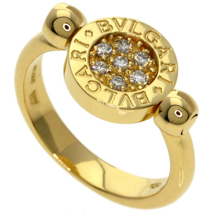 BVLGARI BVLGARI BVLGARI Flip Diamond Ring K18 Yellow Gold Ladies [Used]