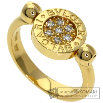 BVLGARI BVLGARI BVLGARI Flip Diamond Ring K18 Yellow Gold Ladies [Used]