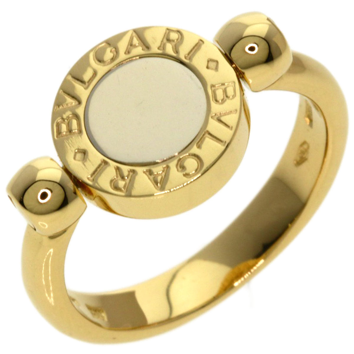 BVLGARI BVLGARI BVLGARI Flip Diamond Ring K18 Yellow Gold Ladies [Used]