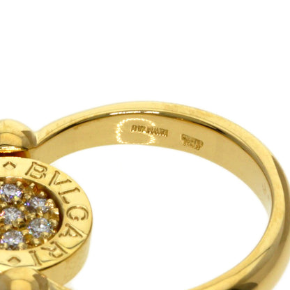 BVLGARI BVLGARI BVLGARI Flip Diamond Ring K18 Yellow Gold Ladies [Used]