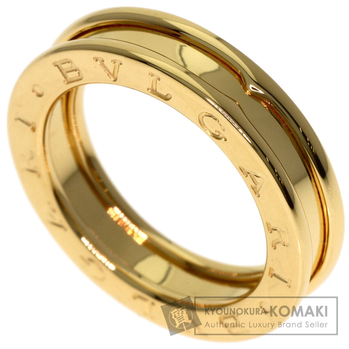 BVLGARI B.zero1 1 band #50 Ring K18 Yellow Gold Ladies [Used]
